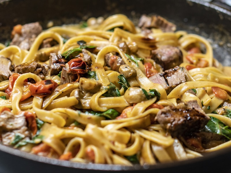 Fresh pasta dish
